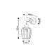 Rabalux Zidna lampa Fabian E27 1x MAX 40W mat crno (5244) - 5244