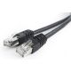 GEMBIRD PP22-1M/BK Mrezni kabl FTP Cat5e Patch cord, 1m black - 44136