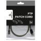 GEMBIRD PP22-1M/BK Mrezni kabl FTP Cat5e Patch cord, 1m black - 44136