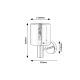 Rabalux Zidna lampa Donati E27 1x MAX 60W hrom (5248) - 5248