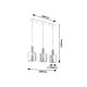 Rabalux Visilica Donati E27 3x MAX 60W hrom (5250) - 5250