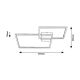 Rabalux Plafonjera Ocean LED 26W mat crno (5256) - 5256-1
