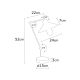 OPVIQ Stona lampa Manavgat N-607, plava/braon - EP3005074