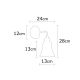 OPVIQ Zidna lampa Foca N-129, braon/crna - EP3005110