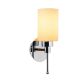 OPVIQ Zidna lampa Balcova N-344,  srebrna/bela - EP3005176