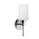 OPVIQ Zidna lampa Balcova N-344,  srebrna/bela - EP3005176