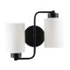OPVIQ Zidna lampa Balcova N-345, crna/bela - EP3005191