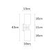 OPVIQ Zidna lampa Balcova N-347, srebrna/bela - EP3005212