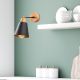OPVIQ Zidna lampa Manavgat N-610, crna/braon - EP3005239
