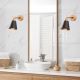 OPVIQ Zidna lampa Manavgat N-610, crna/braon - EP3005239