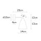 OPVIQ Zidna lampa Manavgat N-617, tirkizna/braon - EP3005293