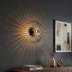 OPVIQ Zidna lampa Aspendos N-645, crna/zlatna - EP3005353