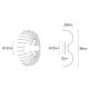 OPVIQ Zidna lampa Aspendos N-645, crna/zlatna - EP3005353