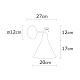 OPVIQ Zidna lampa Berceste N-681, zlatna - EP3005410