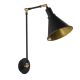 OPVIQ Zidna lampa Berceste N-682, crna/zlatna - EP3005422