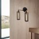 OPVIQ Zidna lampa Likya N-1023, crna/bakarna - EP3005662