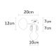 OPVIQ Zidna lampa Demre N-1206, crna/bronzana - EP3005692