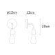 OPVIQ Zidna lampa Harput N-1322, crna - EP3005710