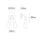 OPVIQ Zidna lampa Harput N-1329, srebrna - EP3005746