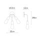 OPVIQ Zidna lampa Harput N-1338, zlatna - EP3005770