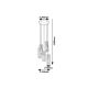 Rabalux Visilica Acantha E27 5x MAX 60W crna (5260) - 5260-1