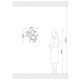 OPVIQ Zidna lampa W-028, crna - EP3005788