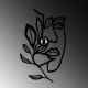 OPVIQ Zidna lampa Flower Faced, crna - EP3005893