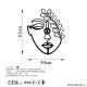 OPVIQ Zidna lampa Flower Faced V2, crna - EP3005902