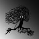 OPVIQ Zidna lampa Tree Woman, crna - EP3005905