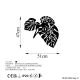 OPVIQ Zidna lampa Leaves, crna - EP3005923