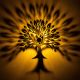 OPVIQ Zidna lampa Heart Tree V2, crna - EP3005929