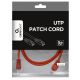 GEMBIRD PP12-2M/R Mrezni kabl, CAT5e UTP Patch cord 2m red - 44294