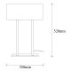 OPVIQ Stona lampa Salihini MR-616, crna/bela - EP3006289