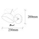 OPVIQ Zidna lampa Sivani MR-654, plava/zlatna - EP3004339