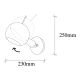 OPVIQ Zidna lampa Sivani MR-660, crna/zlatna - EP3004351