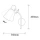 OPVIQ Zidna lampa Sivani MR-663, zlatna - EP3004357