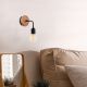 OPVIQ Zidna lampa Dartini MR 735, braon/crna - EP3004366