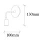 OPVIQ Zidna lampa Dartini MR 735, braon/crna - EP3004366