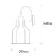 OPVIQ Zidna lampa Fellini MR 813, bronzana - EP3004396