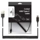 GEMBIRD CC-USB2C-AMCM-6 Spiralni USB 2.0 AM na USB-C kabl, 1.8 m, black - 44275