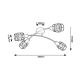 Rabalux Spot rasveta Indiana E14 4x MAX 25W crna (5282) - 5282