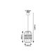 Rabalux Visilica Indiana E27 1x MAX 40W crna (5283) - 5283