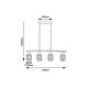 Rabalux Visilica Indiana E14 4x MAX 25W crna (5284) - 5284