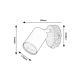 Rabalux Spot rasveta Edmund GU10 1X MAX 25W hrast (5295) - 5295