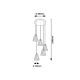 RABALUX Visilica Hestia hrom, E14 40W - 5305