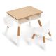 BBO Set sto i stolica za decu, natur/bela - 533-920285