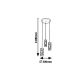 Rabalux Visilica Oberon E14 3x MAX 40W braon (5339) - 5339