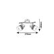 Rabalux Spot rasveta Lacey E14 2x MAX 40W crna (5342) - 5342