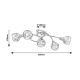 Rabalux Plafonjera Tamara E14 5x MAX 40W hrom (5349) - 5349