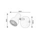 Rabalux Spot rasveta Konrad GU10 1x MAX 50W bela (5354) - 5354
